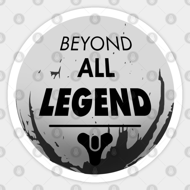 Beyond All Legend - Logo Sticker by Burritozilla